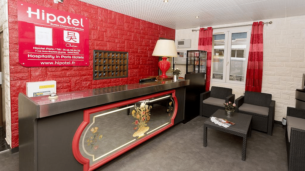 Париж Hipotel Paris buttes chaumont Belleville с завтраком предложения